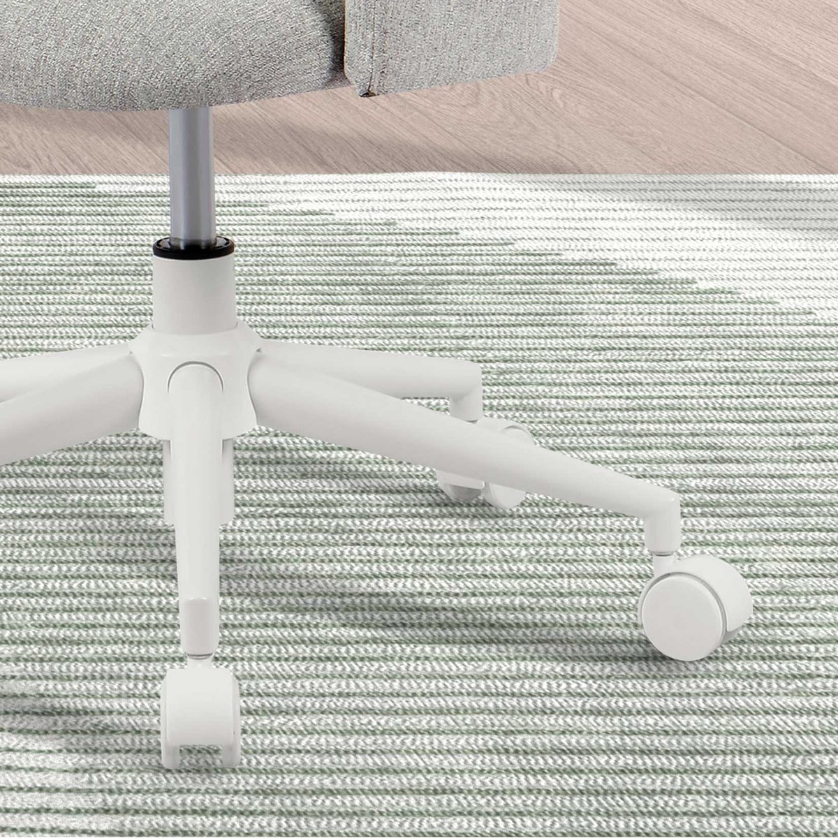 Fauteuil de bureau à roulettes, MIA gris, HISPANOHOGAR