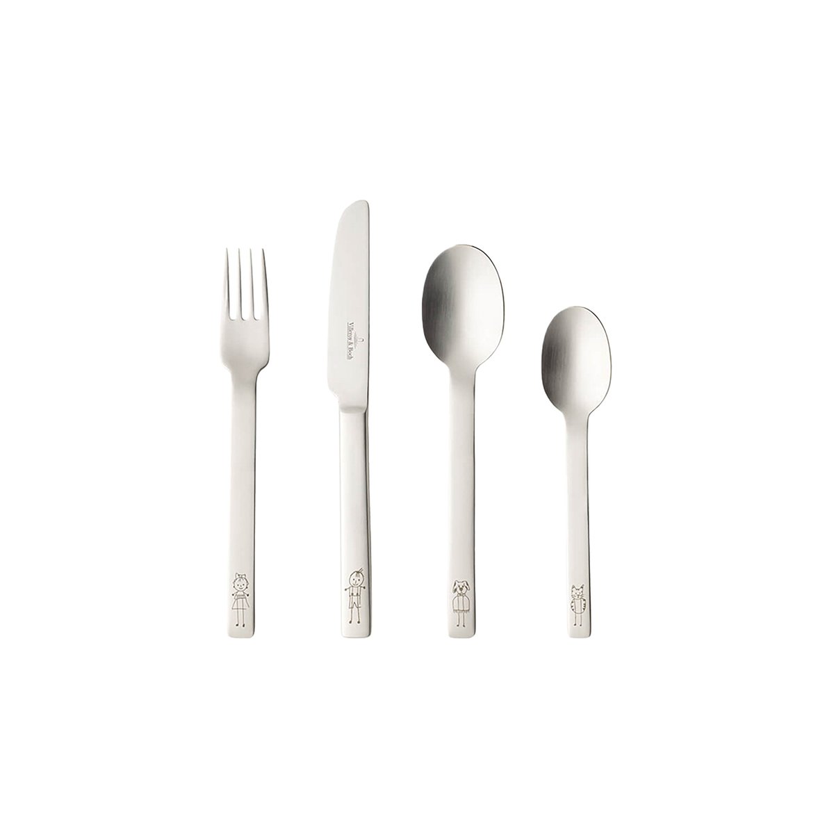 Couverts Enfants 4Pcs KID'S DINING argent/platine, VILLEROY & BOCH