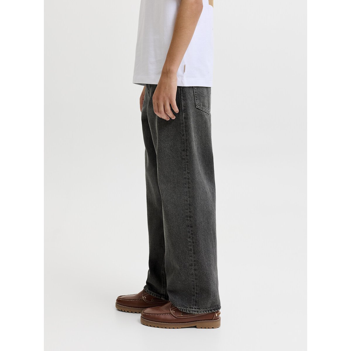 Jean coupe baggy, ALEX denim noir, JACK & JONES JUNIOR