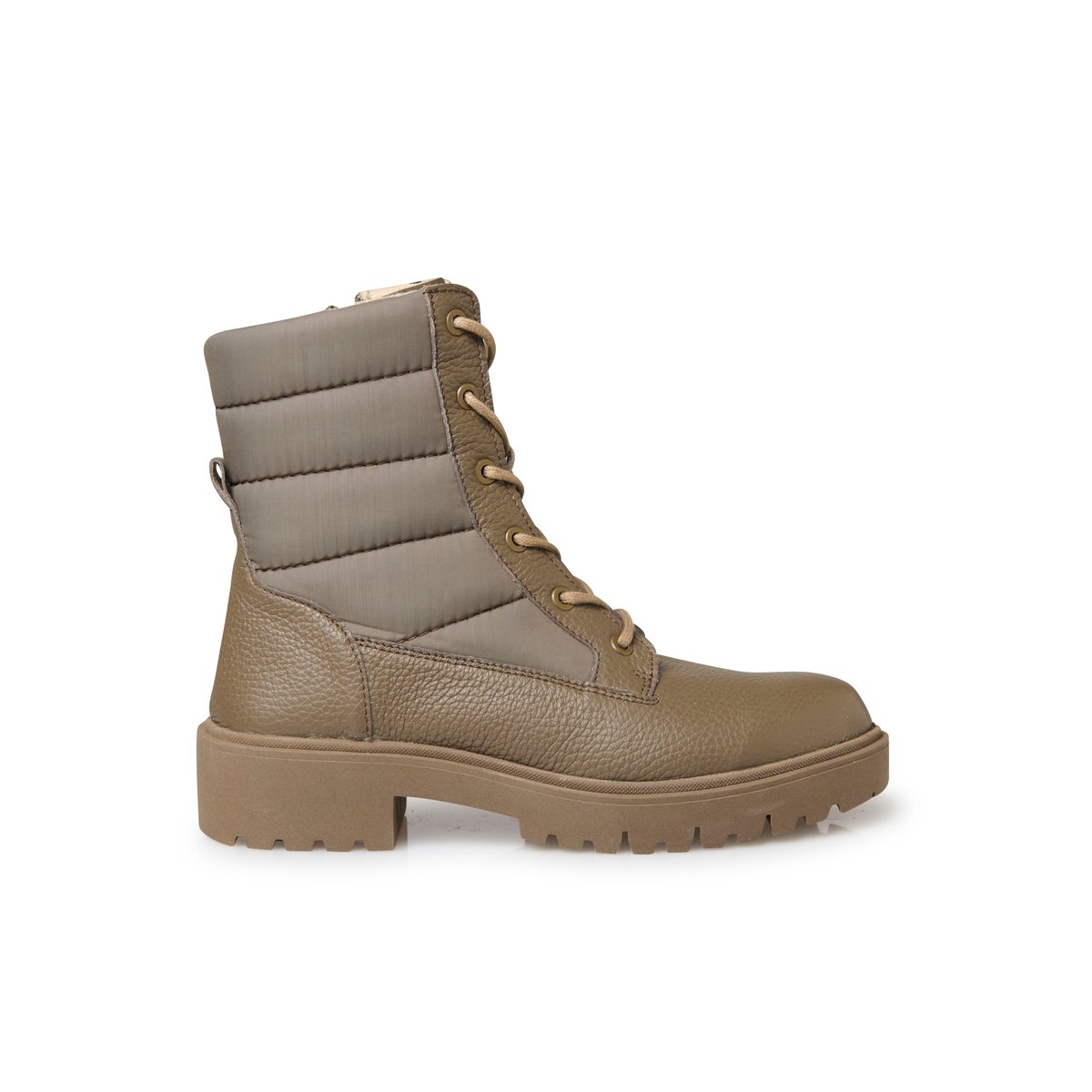 Boots zippées semelle amovible beige, PEDICONFORT