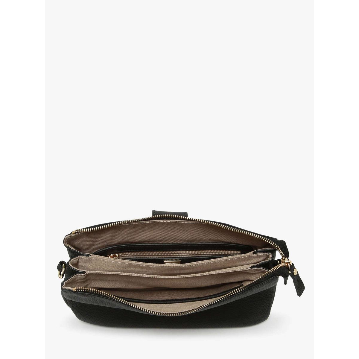 Sac bandoulière Equestre cuir noir, ETRIER