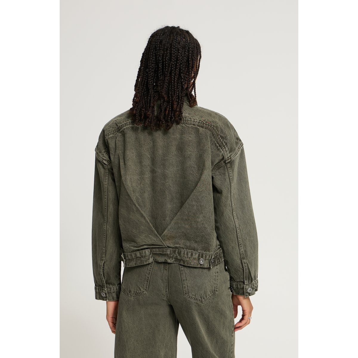 Veste en jean vert forest night, ICHI
