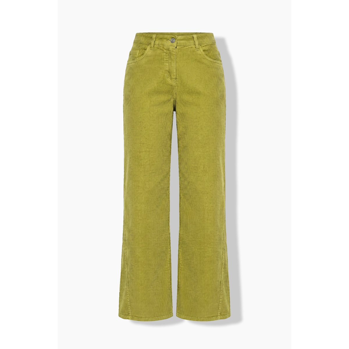 Pantalon Mary en velours côtelé, jambe large sauge, ULLA POPKEN