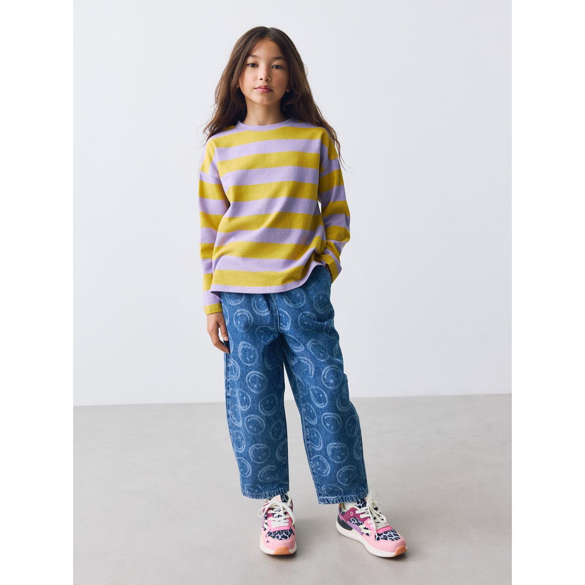 Jean bouffant smileyworld® bleu moyen, NEXT