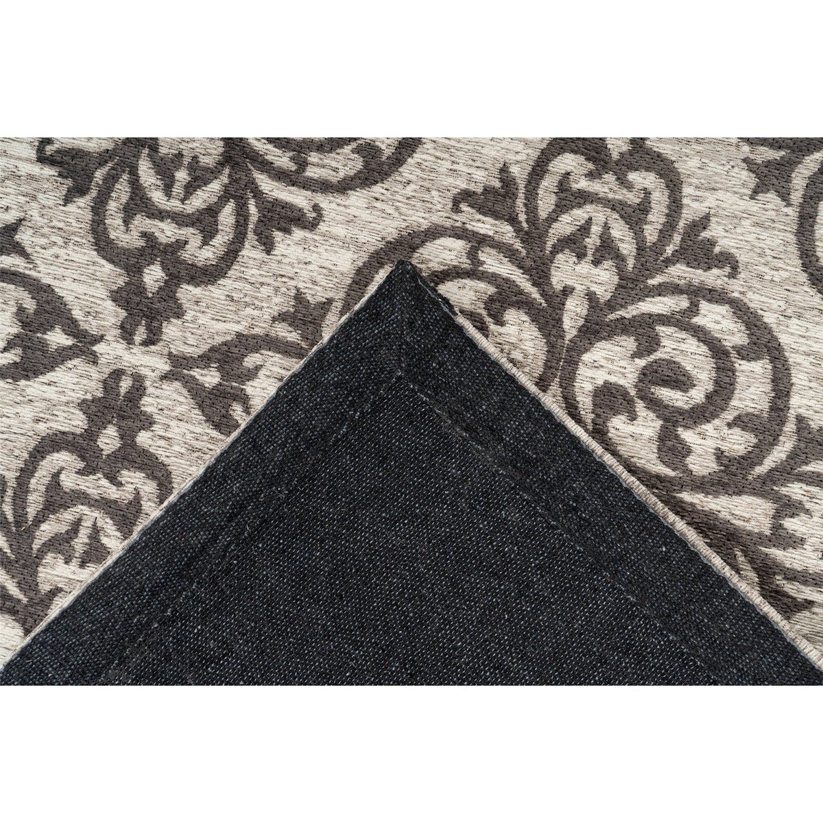Tapis rectangulaire à motifs orientaux gris clair à motifs gris foncé, ARTE ESPINA