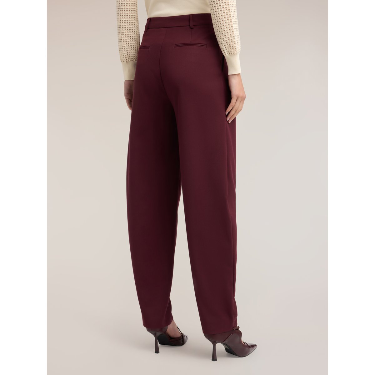 Pantalon barrel burgundy, MOTIVI