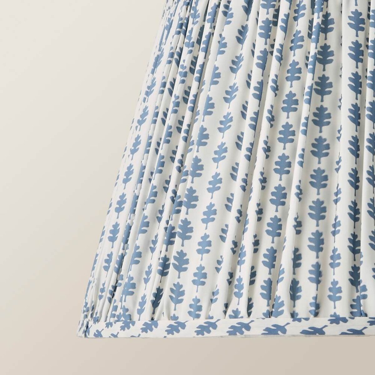 45cm Gracelyn Floral Pleated Pendant Shade blue, SO'HOME
