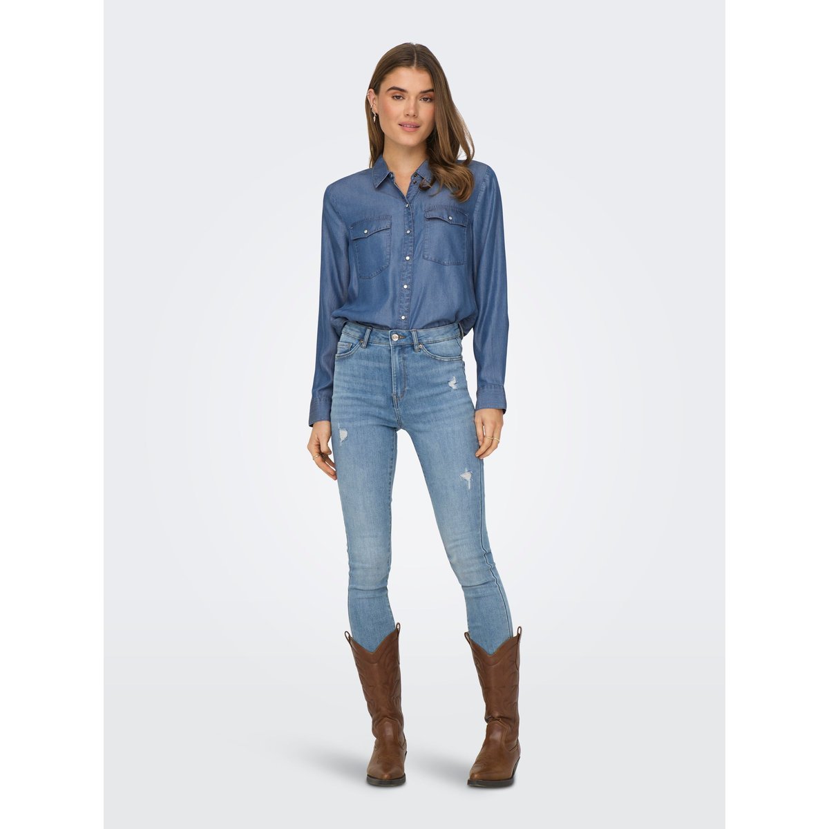 Chemise medium blue denim, JDY