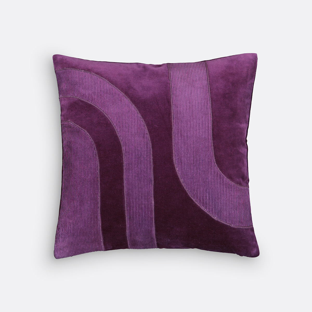 Housse de coussin velours 40x40 cm, Brimo violet, LA REDOUTE INTERIEURS