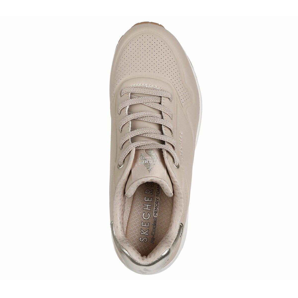Baskets Uno - Shimmer Away beige rosé, SKECHERS