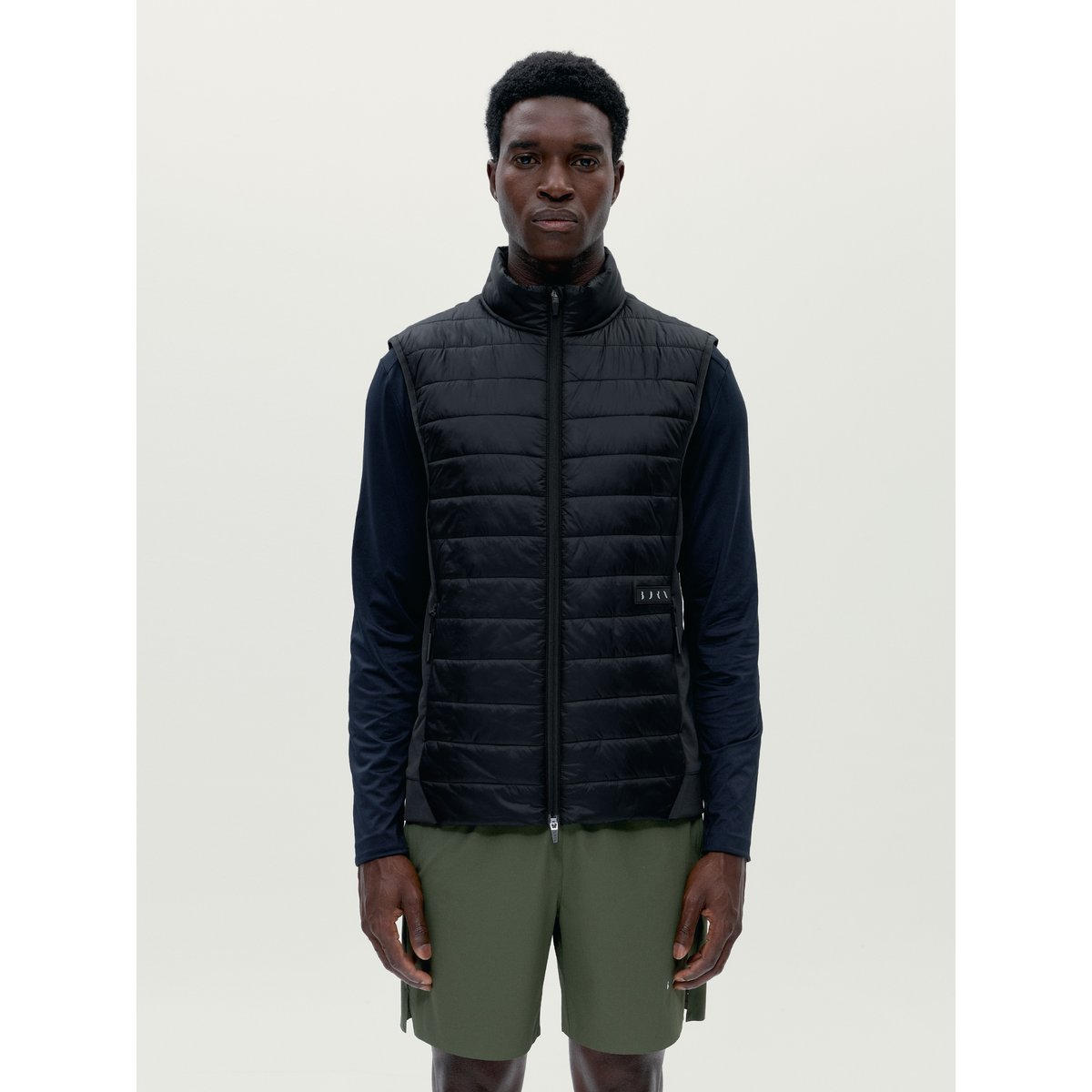 Doudoune sans manches de sport homme Raw Avec poches séchage rapide noir profond, BORN