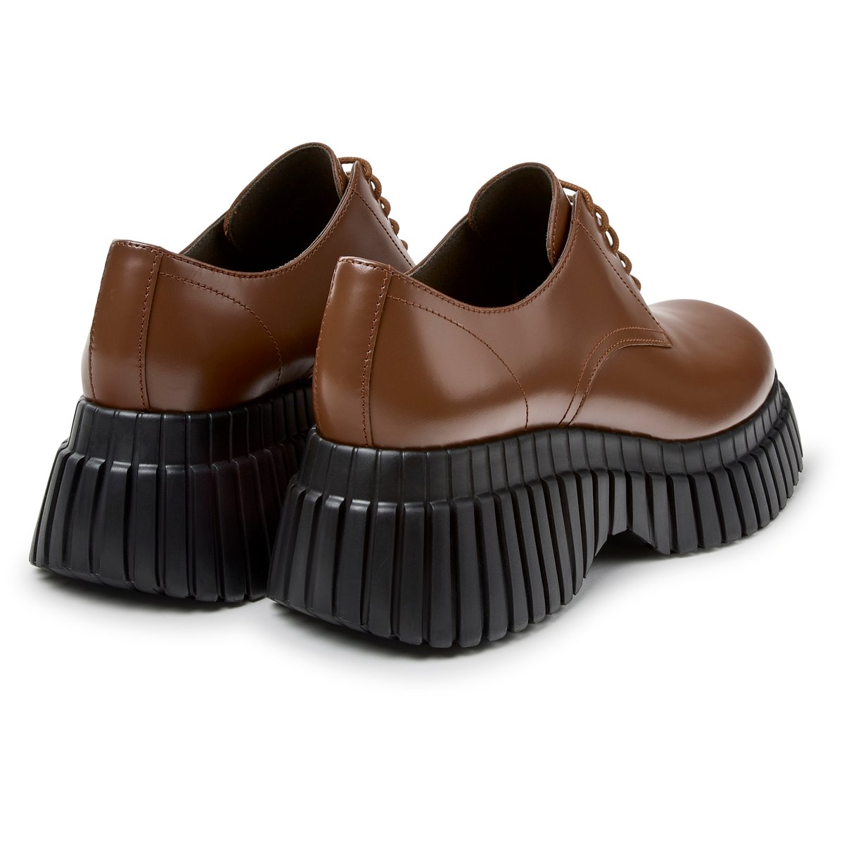 Derbies Pix BCN Smooth Leather brun moyen 002, CAMPER