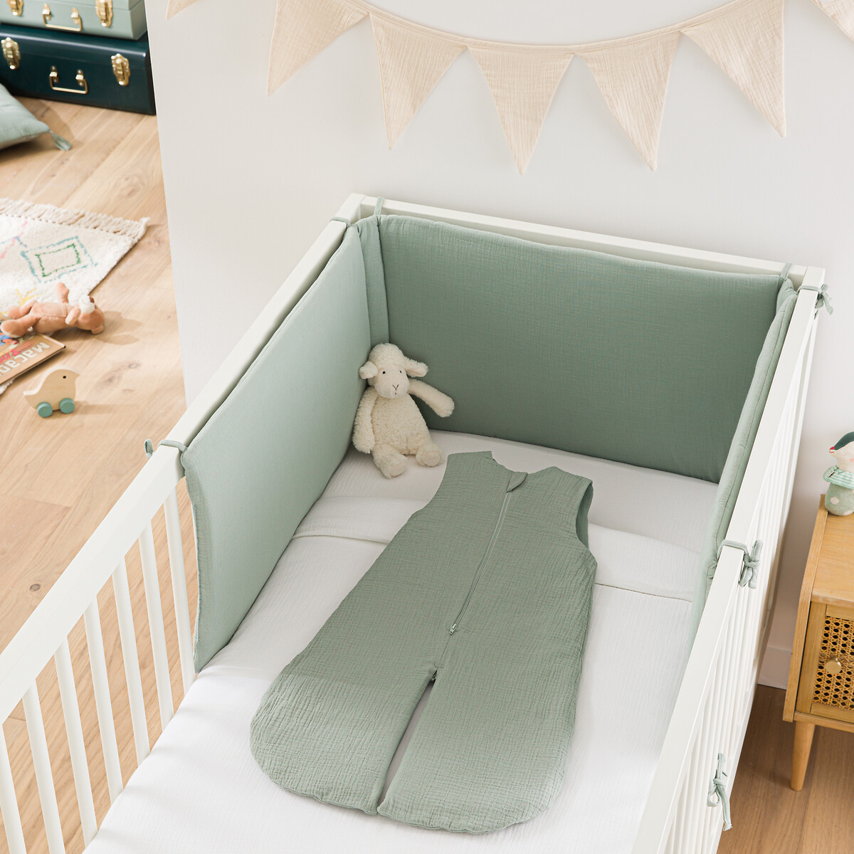 Gigoteuse été, jambes séparables, Kumla vert de gris, LA REDOUTE INTERIEURS