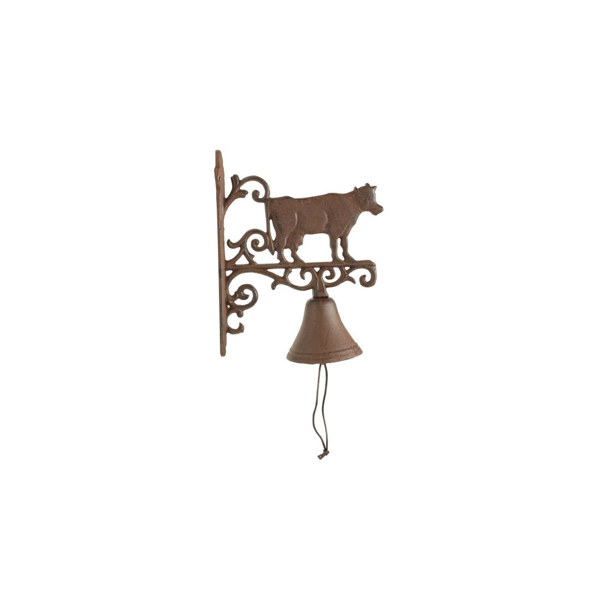 Cloche Vache Fonte marron, DECORATION D’AUTREFOIS