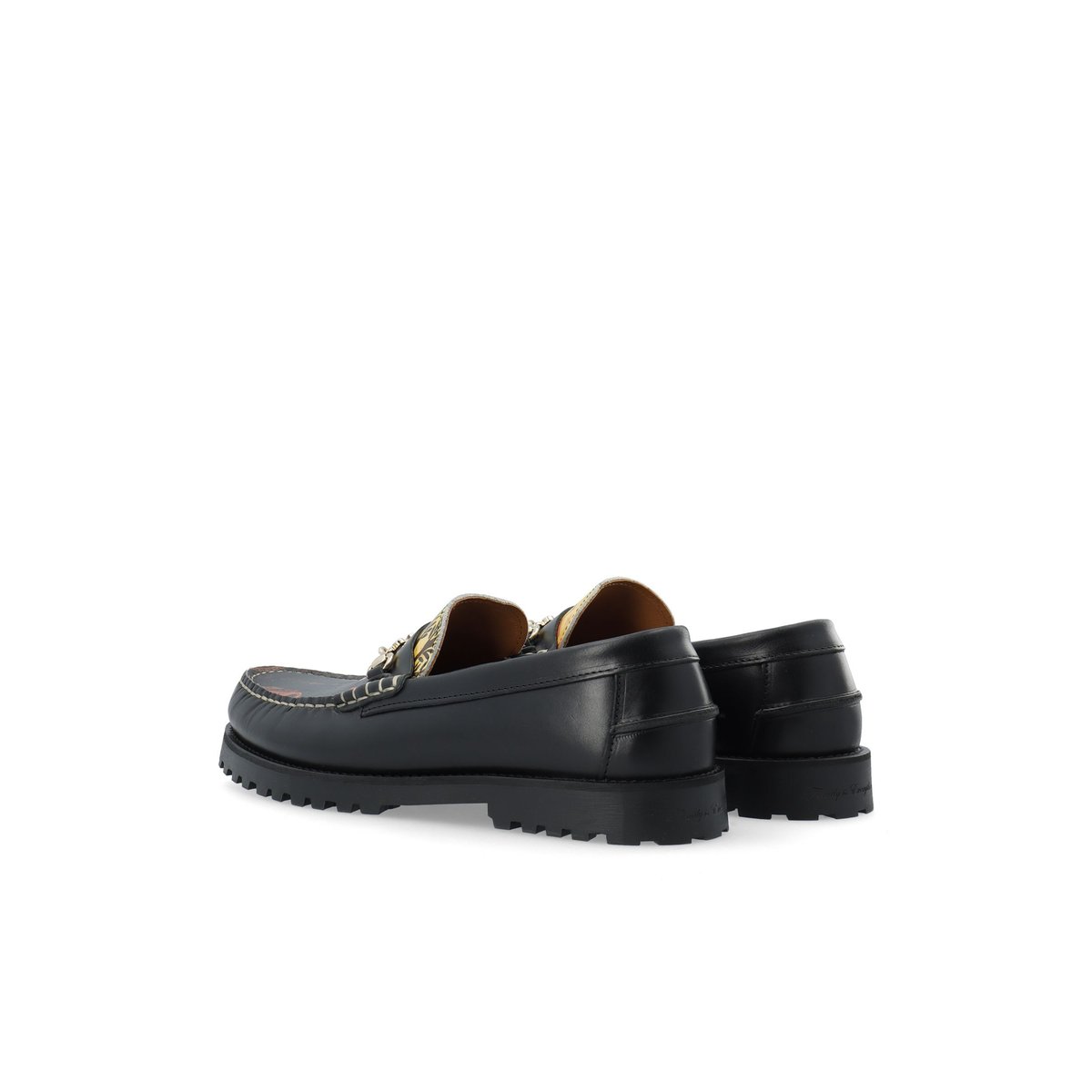 Mocassins black1, BIANCO