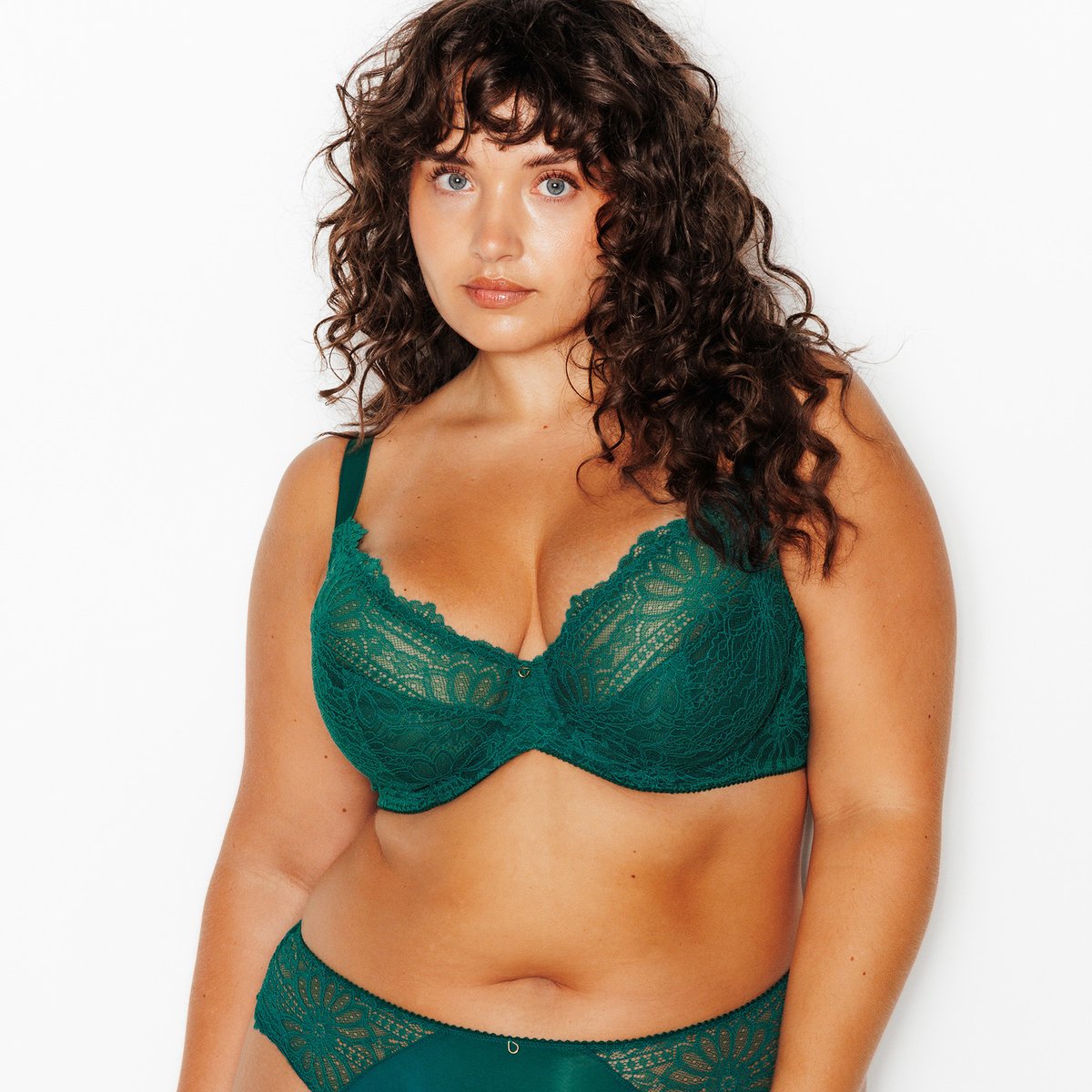 Soutien-gorge corbeille JANNEL vert fonce, ROUGEGORGE LINGERIE