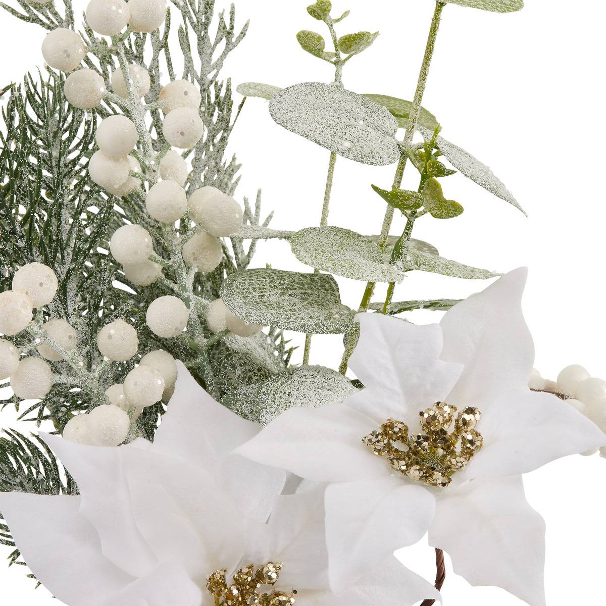 COMPO POINSETTIA BLANC H29 blanc, ATMOSPHERA