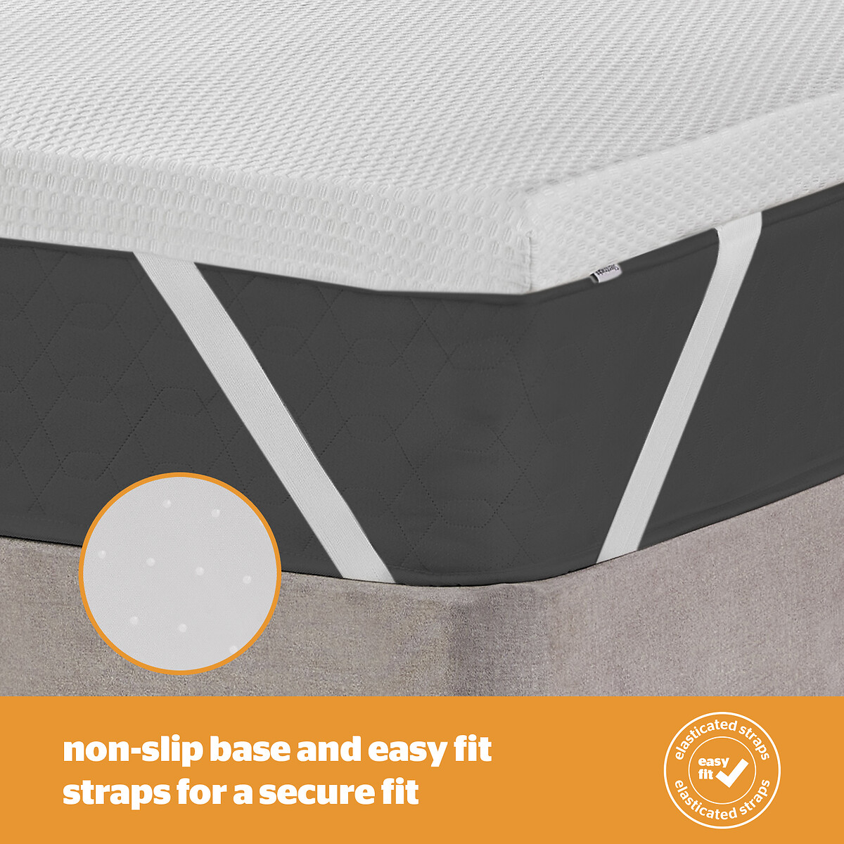 Impress Memory Foam 5cm Mattress Topper white, SILENTNIGHT