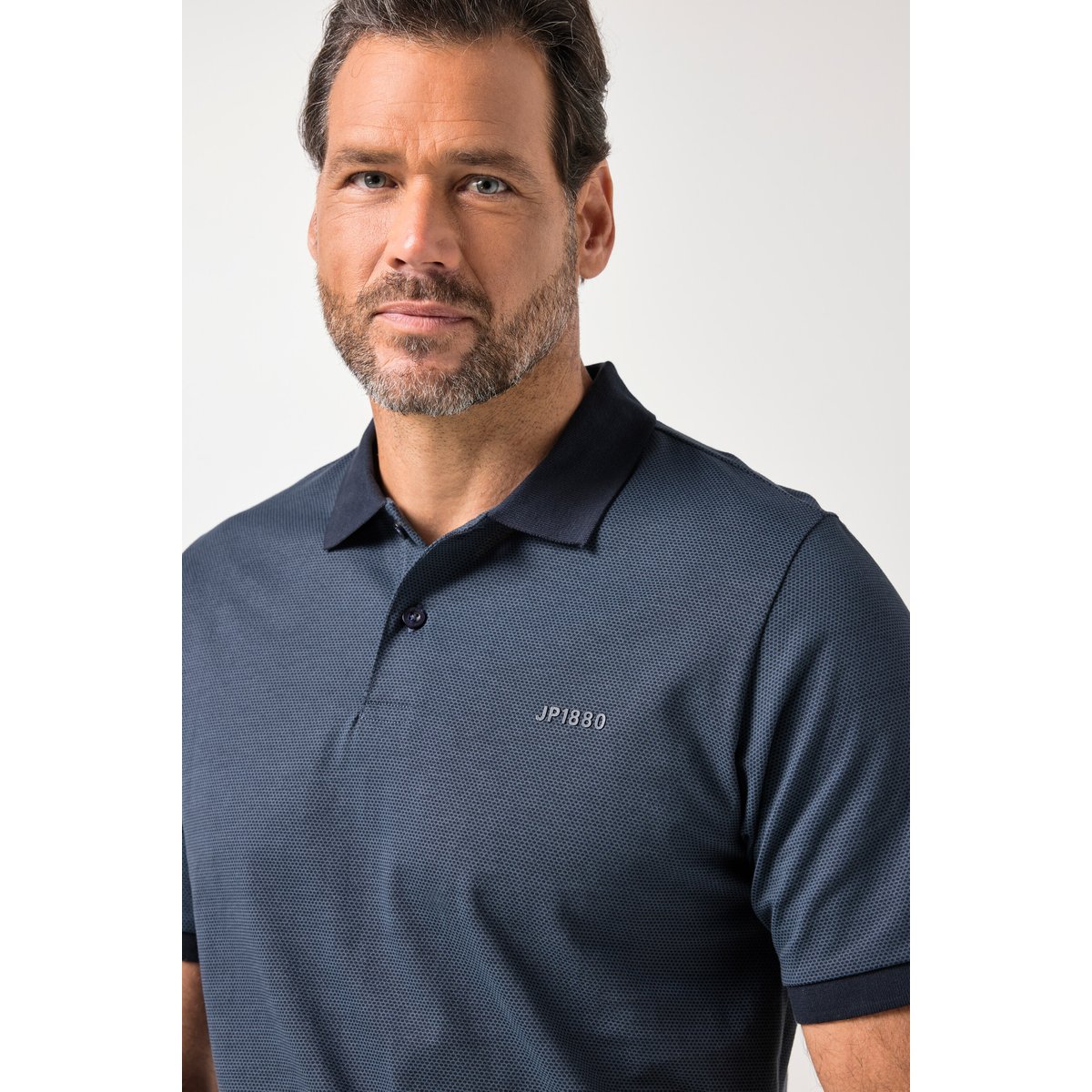 Polo en jersey bleu marine, JP1880