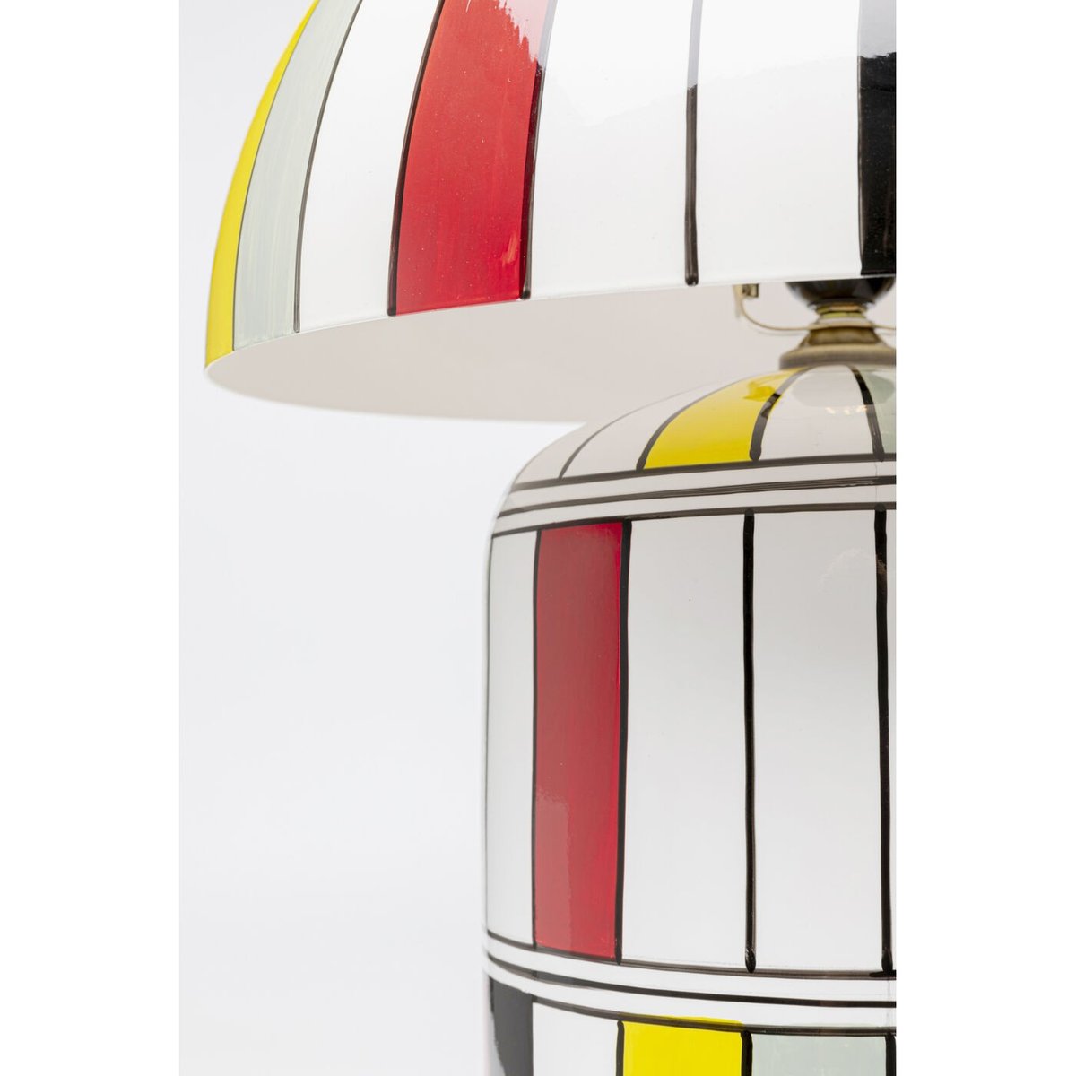 Lampe en porcelaine et acier, PRIMARY multicolore, KARE DESIGN