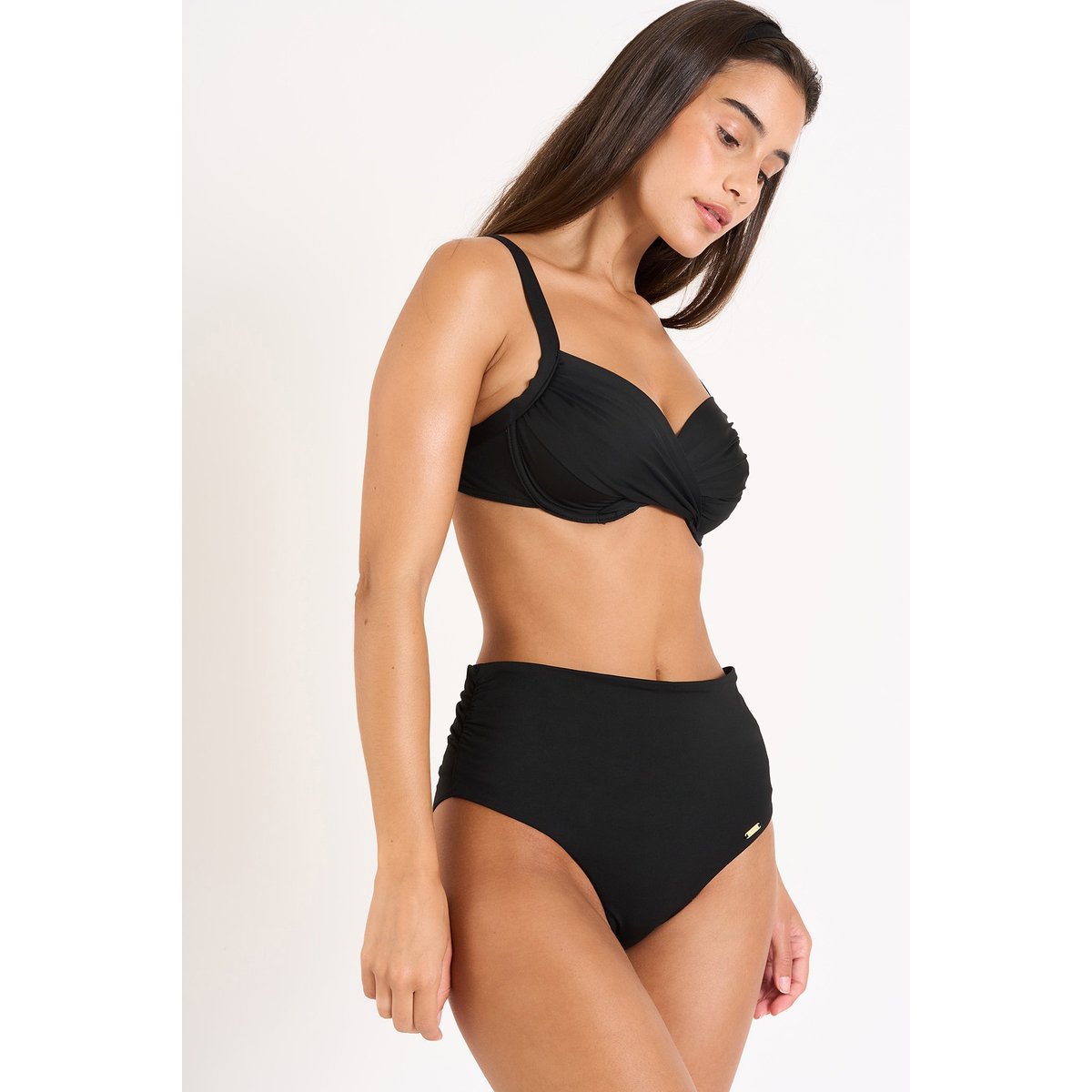 Bas de maillot taille haute Adeles - LAVANDOU noir, LIVIA