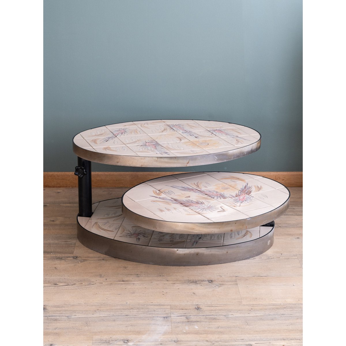 Table basse en céramique Donna N°620 - Bon état blanc, DEBONGOUT