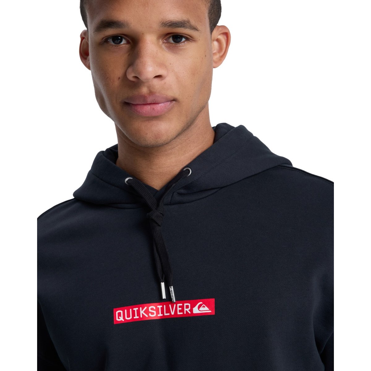 Sweat à capuche DNA CLICKER noir black, QUIKSILVER