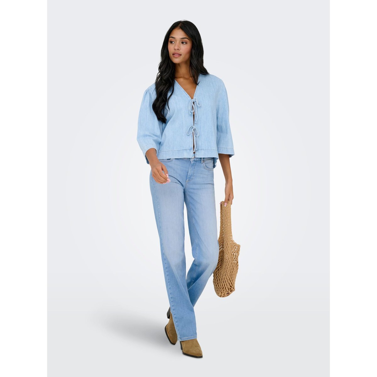 Jean Coupe Droite light blue denim, ONLY
