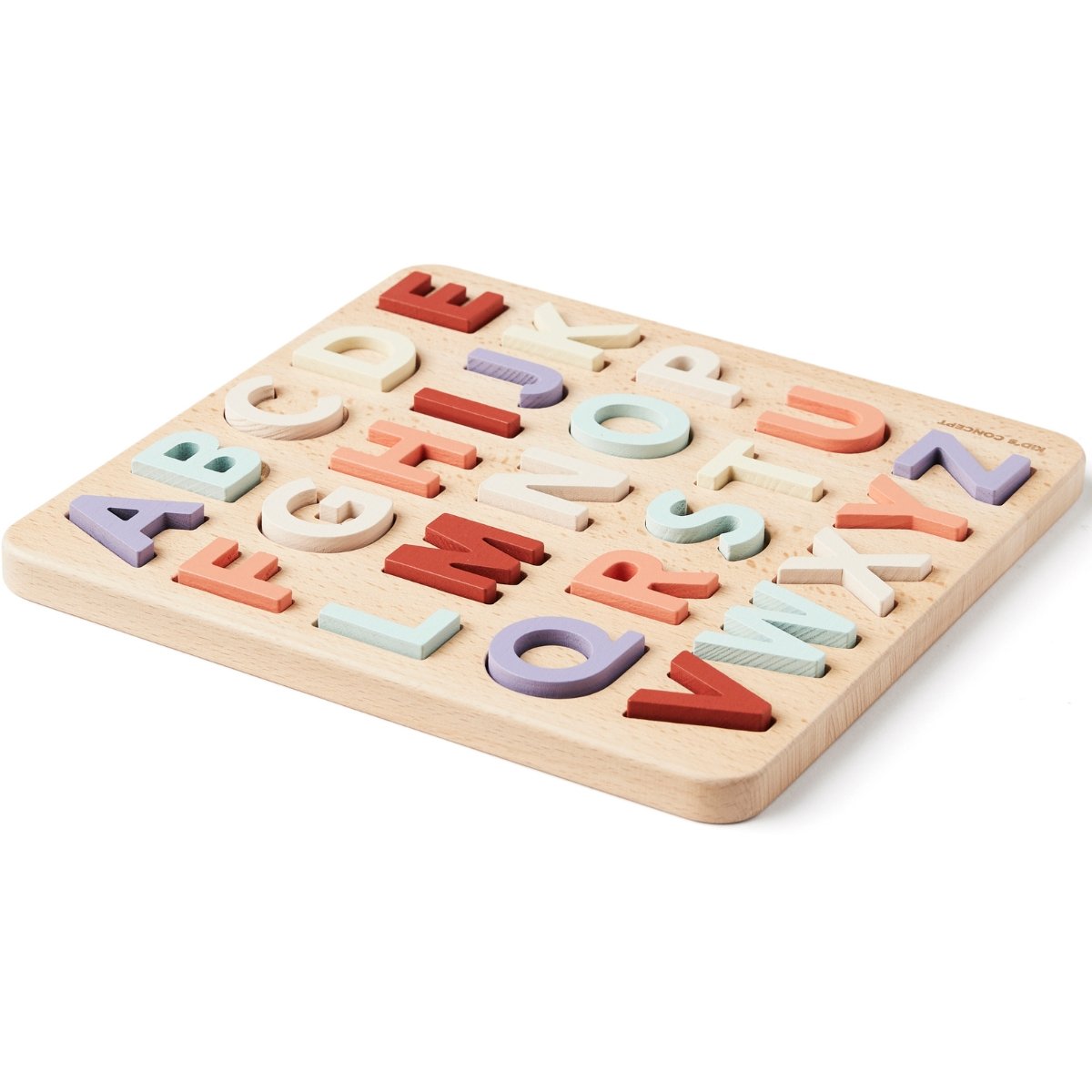 Puzzle Alphabet en bois multicolore, KID'S CONCEPT