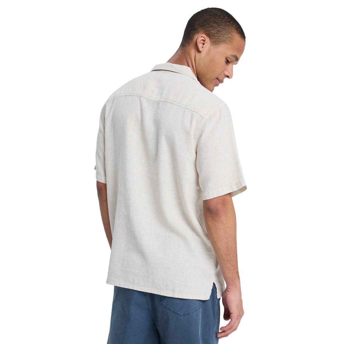 Chemise à manches courtes SUNRISE blanc bone, QUIKSILVER