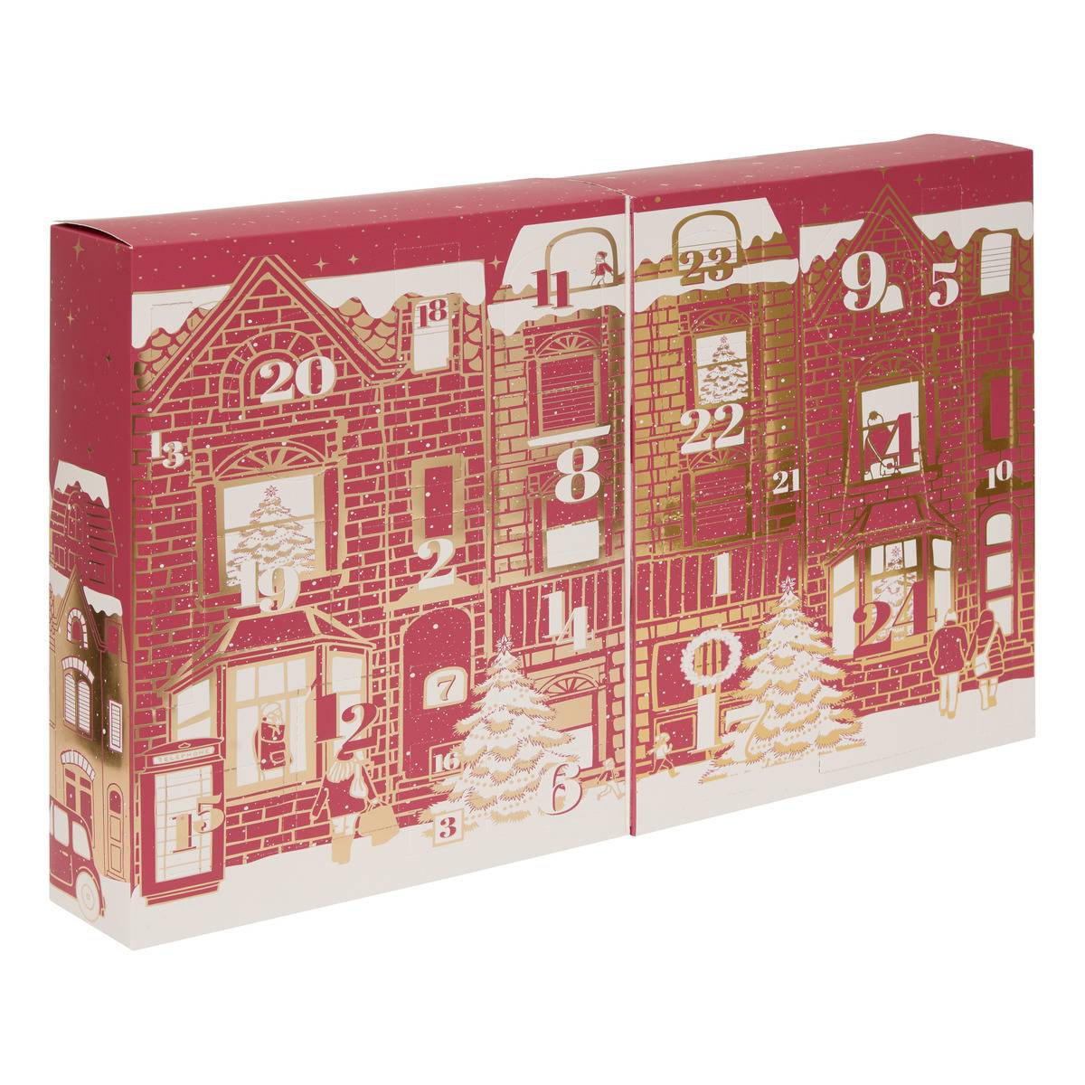 Calendrier de l'avent coffret senteur TEA TIME rouge, ATMOSPHERA