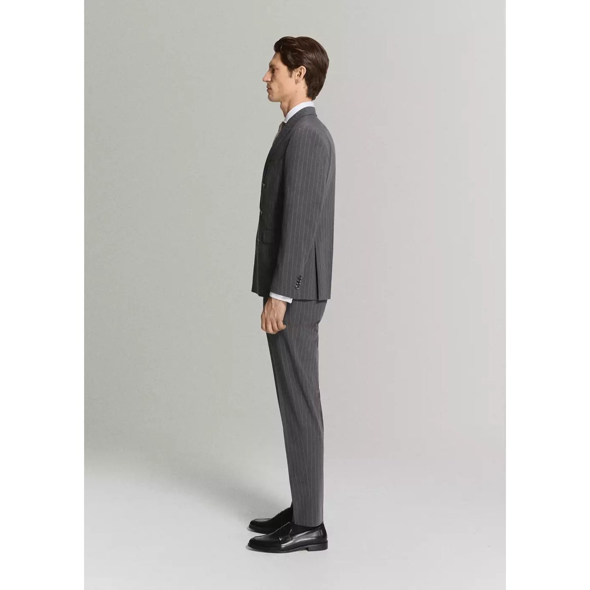Pantalon costume Monaco slim-fit gris, MANGO MAN