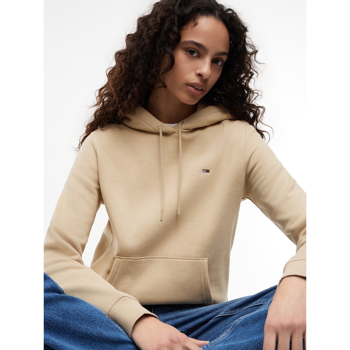 Hoodie beige, TOMMY JEANS