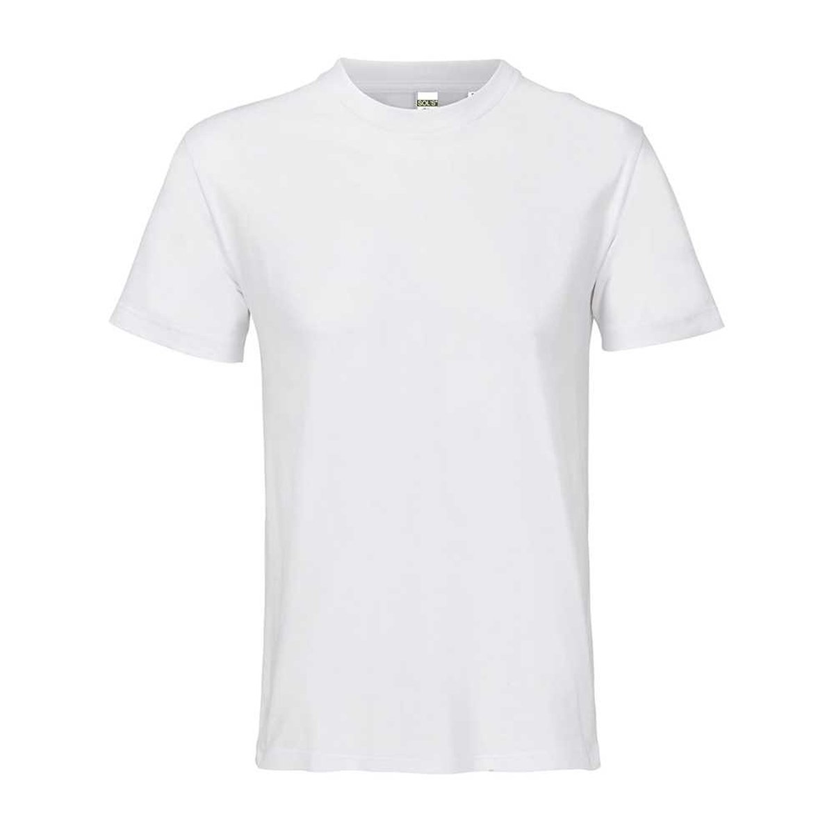 T-shirt uni manches courtes en coton CLIFF blanc, SOLS