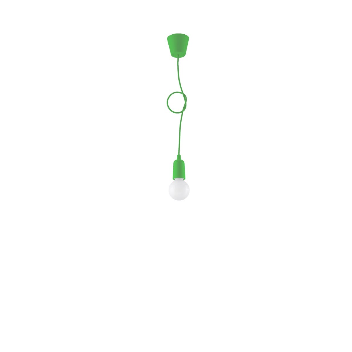 Suspension PVC Vert E27 1 Diego vert, EDEN