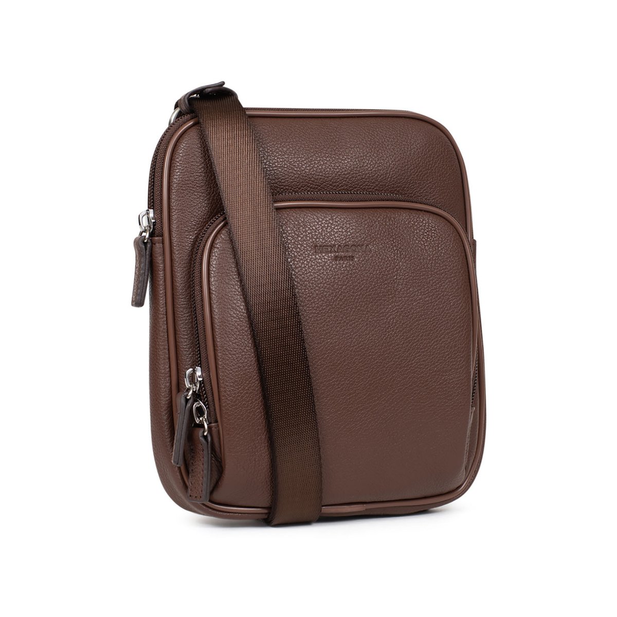 Sacoche  CONFORT marron chocolat, HEXAGONA