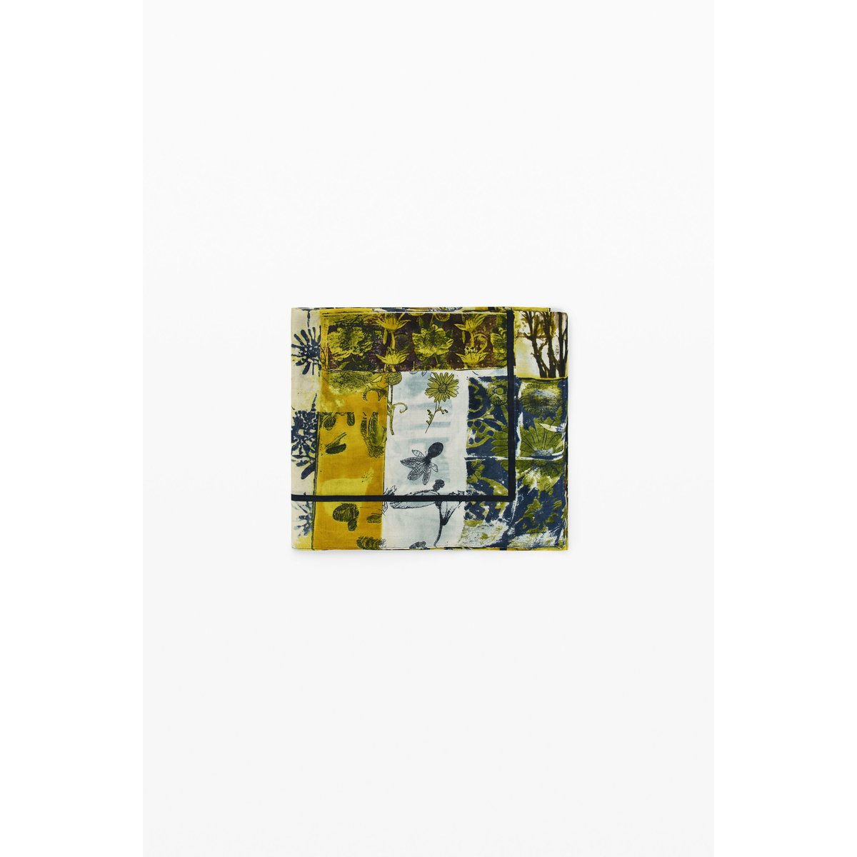 Foulard rectangulaire imprimé vert, DESIGUAL