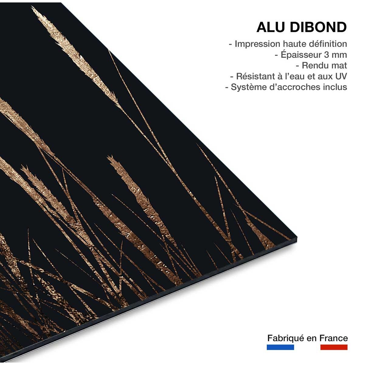 Tableau blés dorés tableau alu dibond, HEXOA