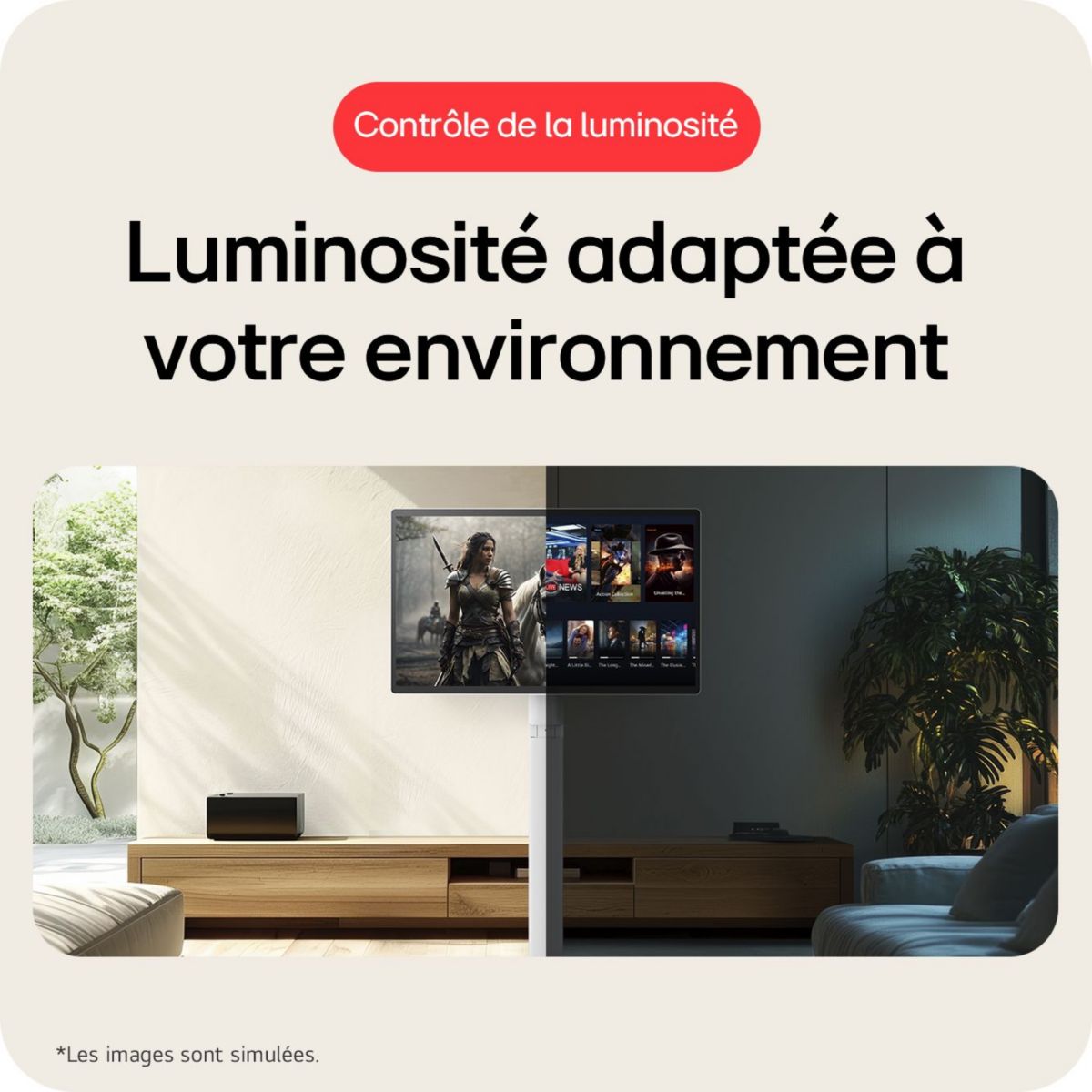 Ecran PC 4K 32U889SA-W.AE Smart Monitor 32'' IPS Tactile 4K HDR DCI P3 Pied réglable et orientable couleur unique, LG