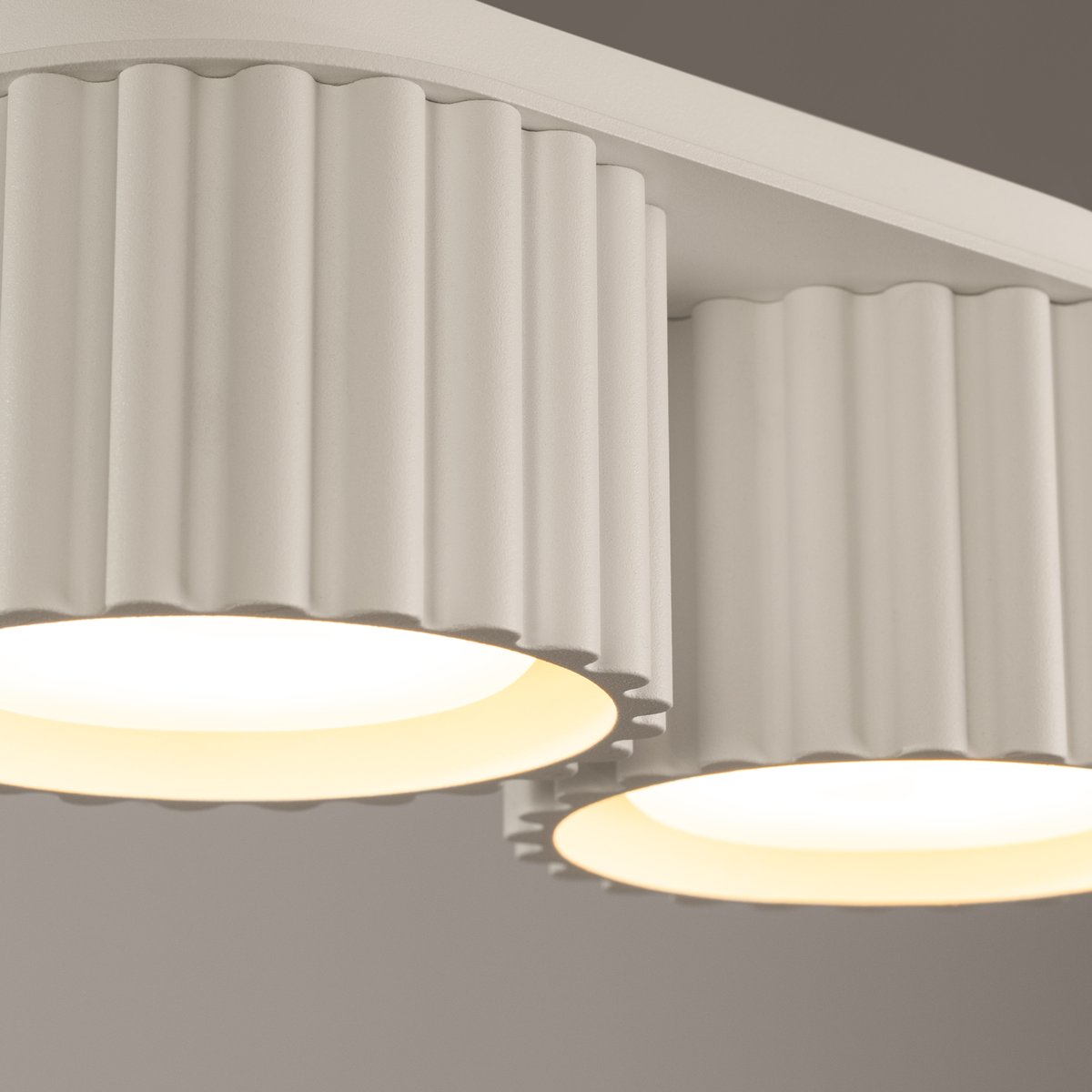 Plafonnier Aluminium Beige Gx53 2 Aura beige, EDEN