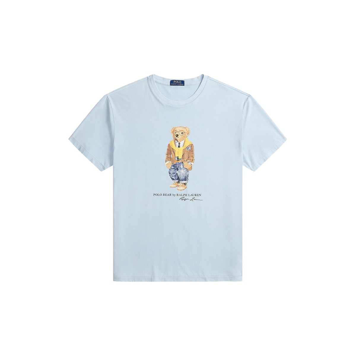 Short Sleeve T-Shirt with Bear Logo light blue, POLO RALPH LAUREN
