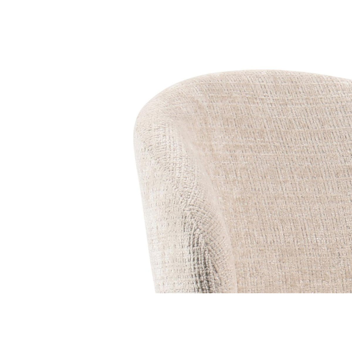 Chaises en tissu beige et pieds chêne fumé (lot de 2) - YUNA beige, HELLIN, DEPUIS 1862