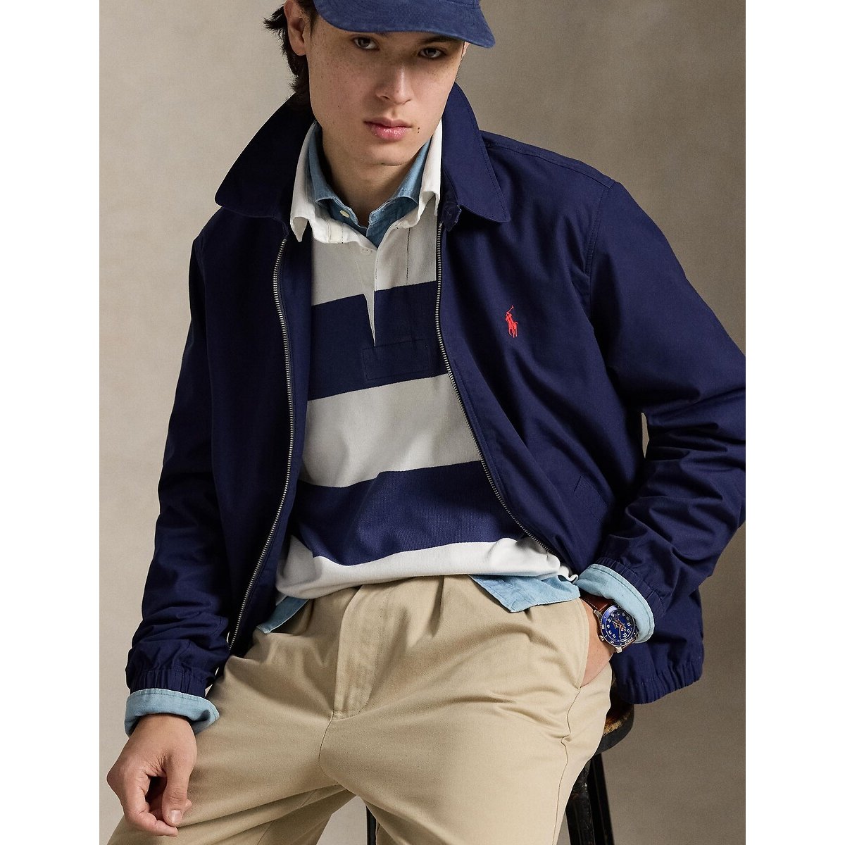 Bayport Poplin Jacket navy, POLO RALPH LAUREN