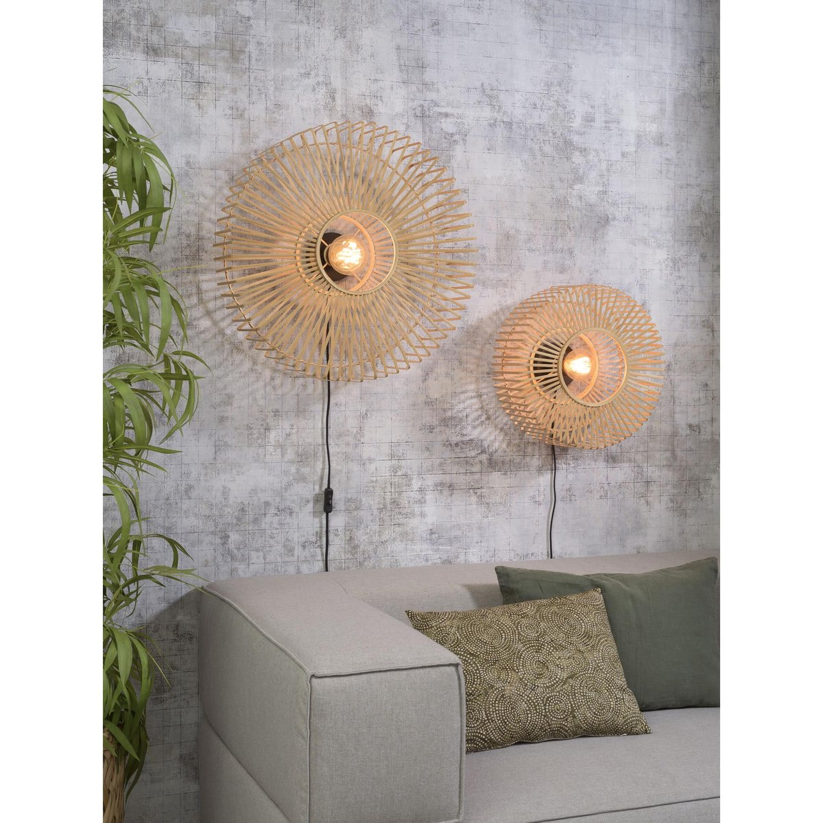 Lampe Murale Bambou BROMO naturel, GOOD & MOJO