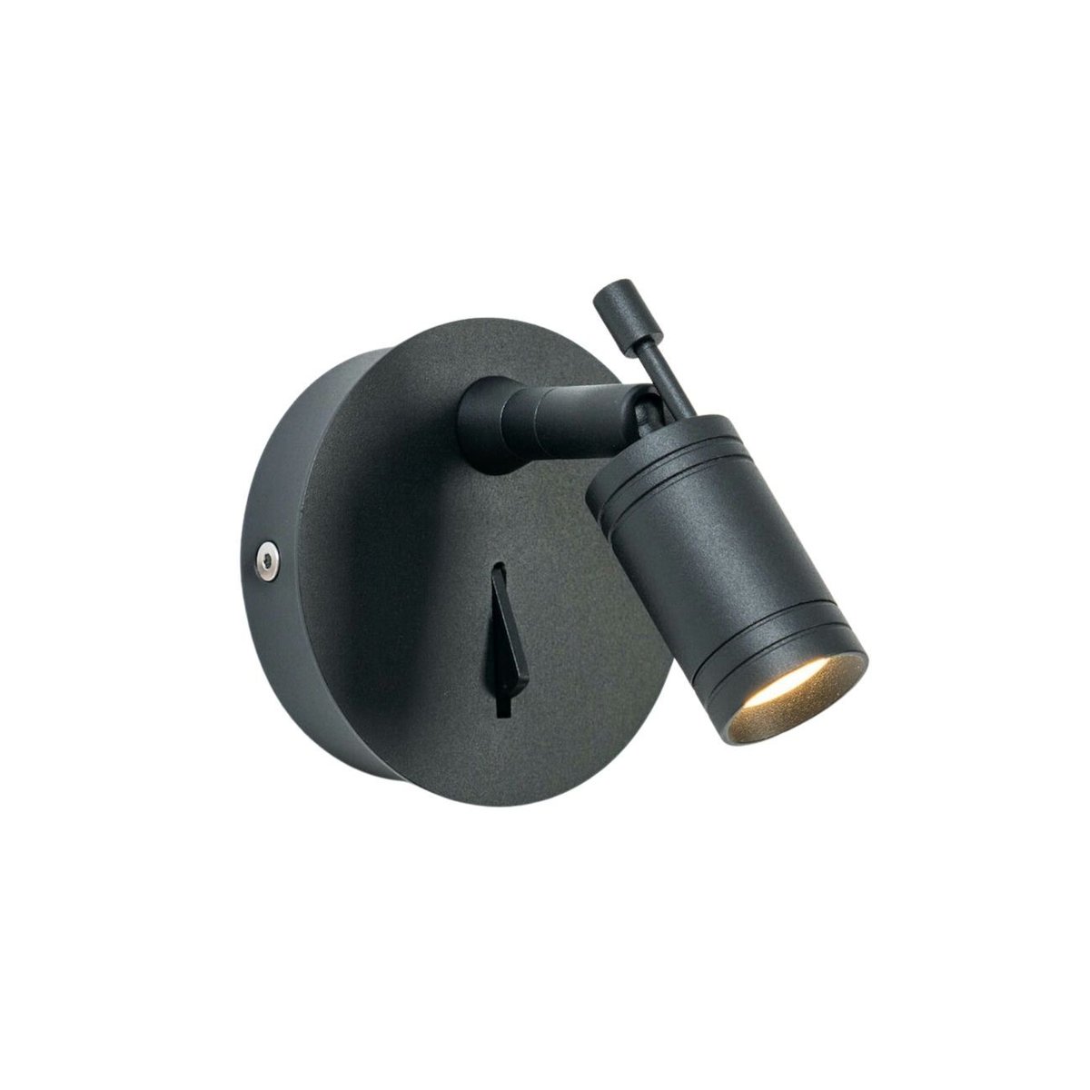 Petite applique murale ronde - MINOA noir, KOSILUM