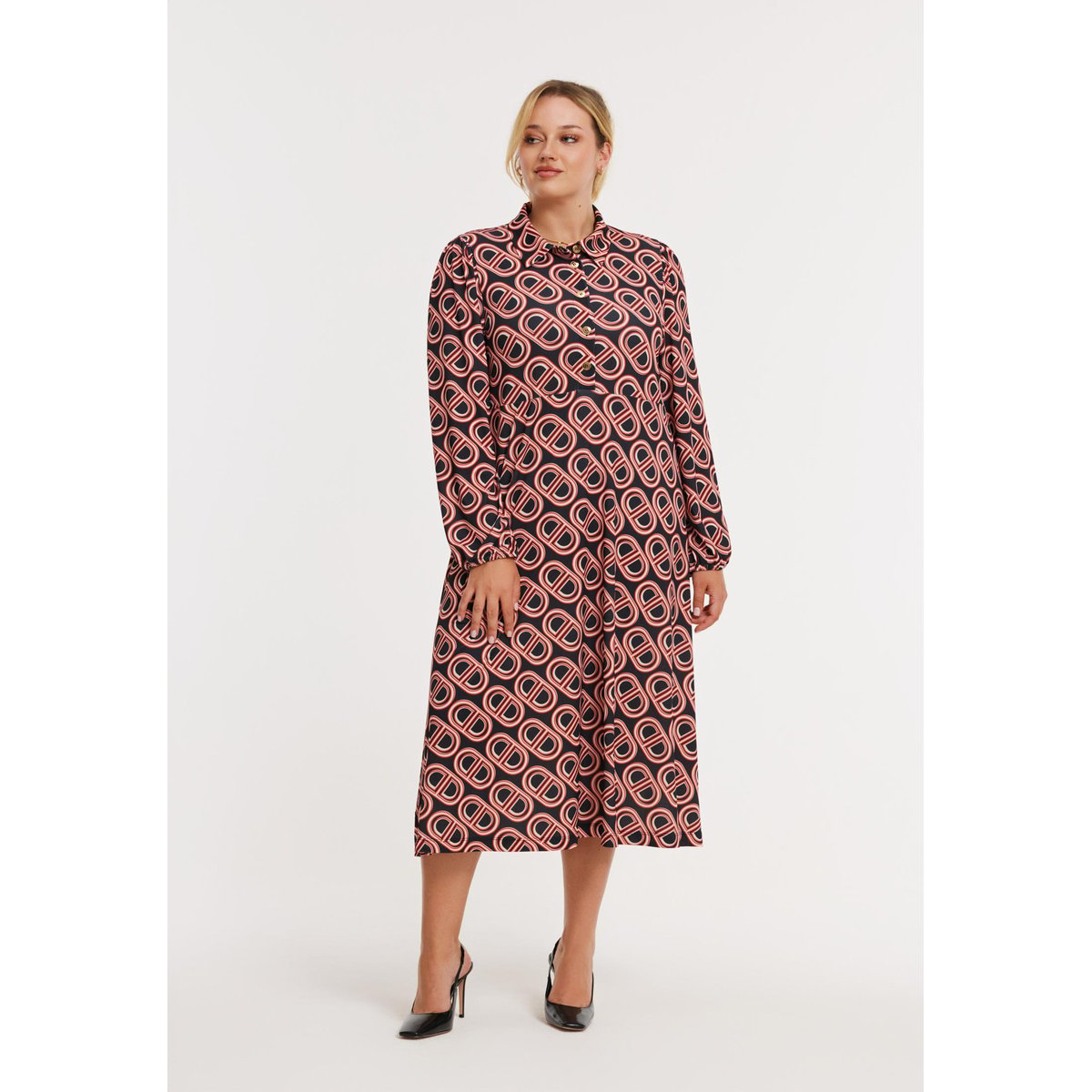 Robe<br />Jacket<br />Jacket imprimée noir, YOEK