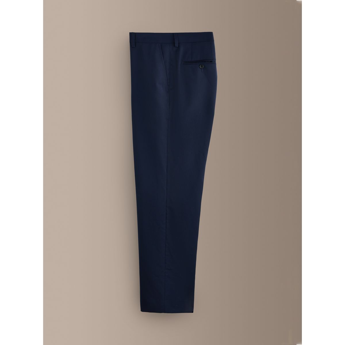 Pantalon de costume ajusté laine signature bleu marine, NEXT