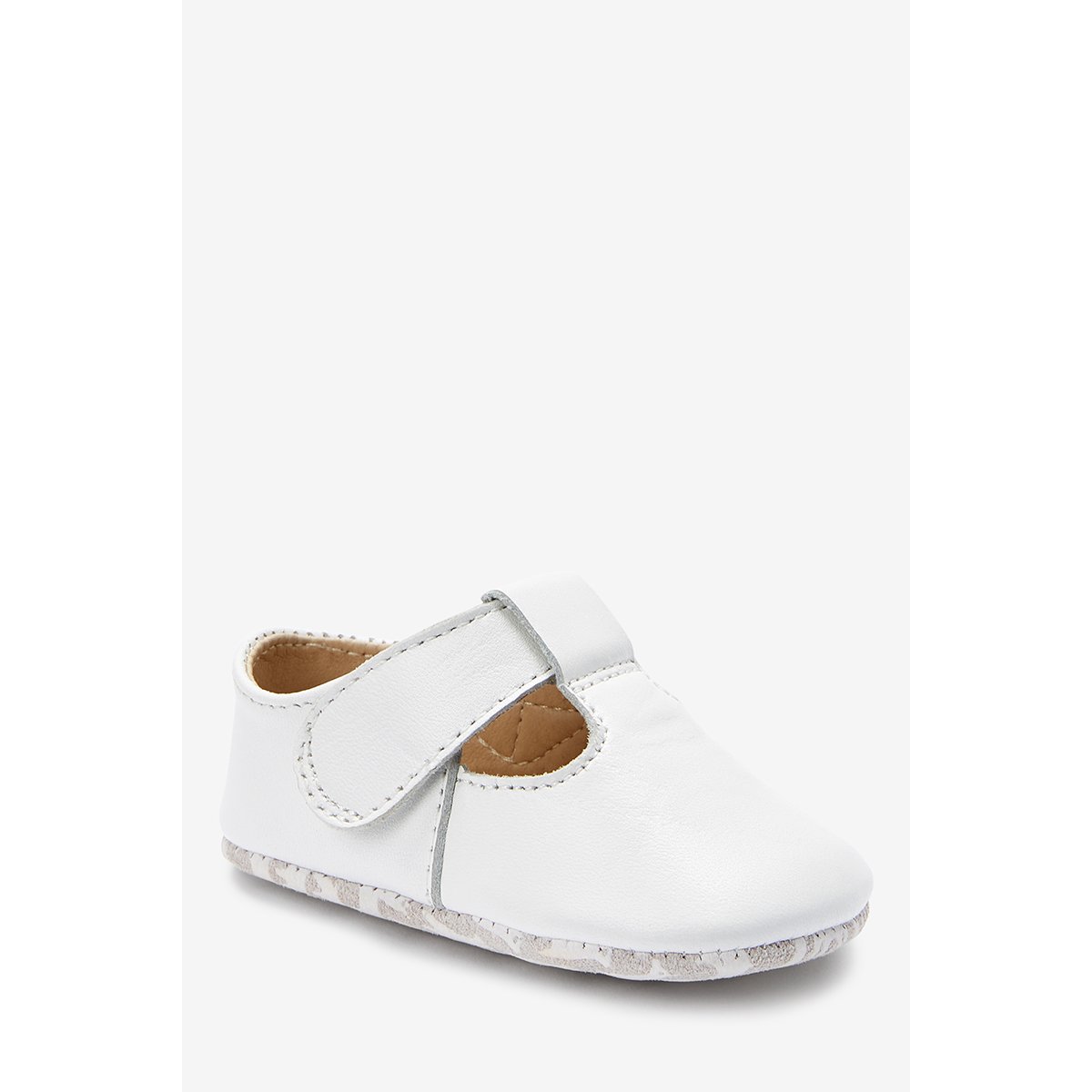 Chaussures De Bébé En Cuir Style Salomé blanc, NEXT