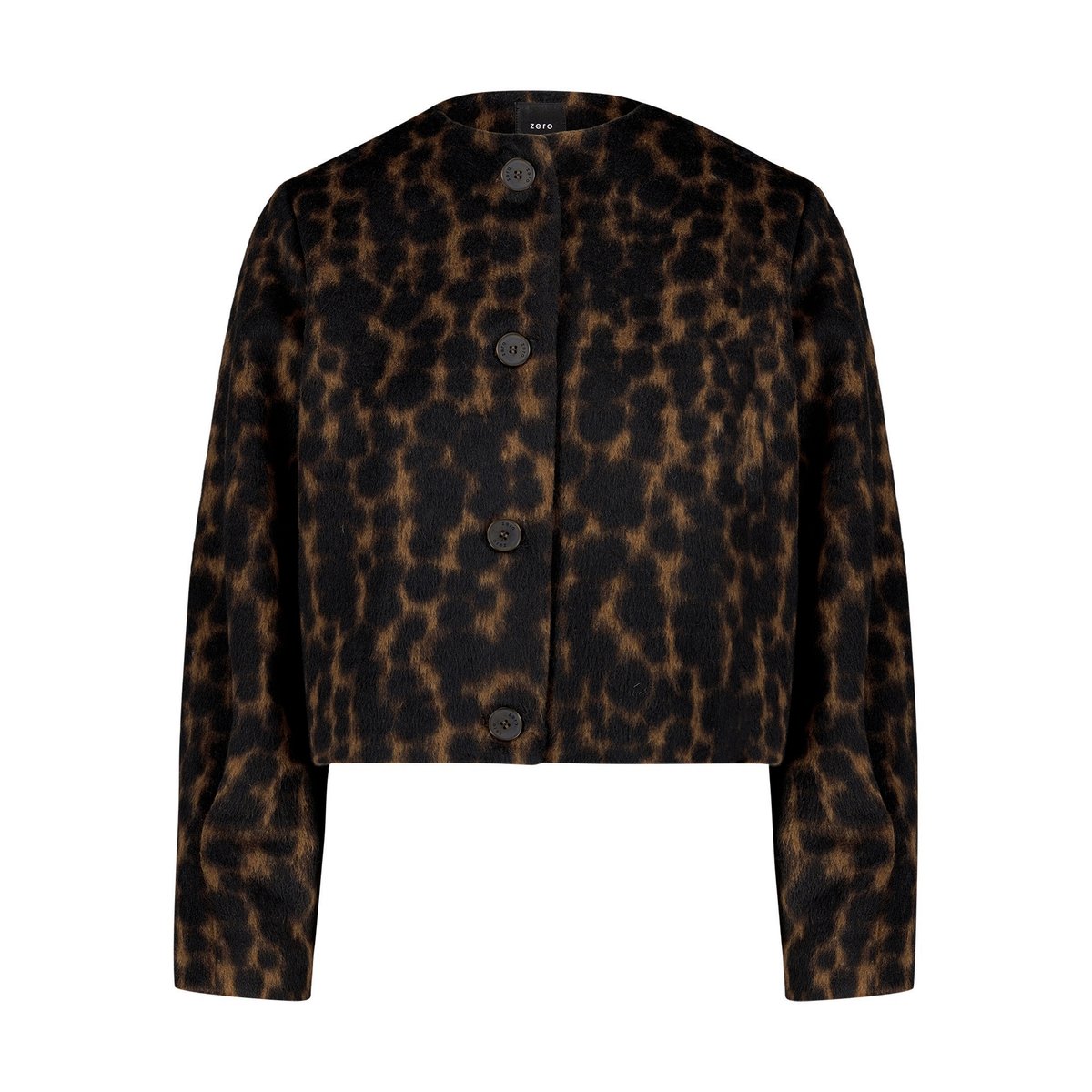 Blazer casual à motif jacquard brown/black, ZERO