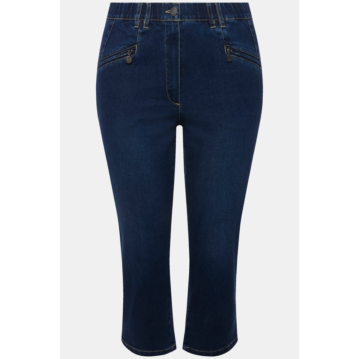 Jean Mony 7/8. Taille élastique. bleu jean, ULLA POPKEN